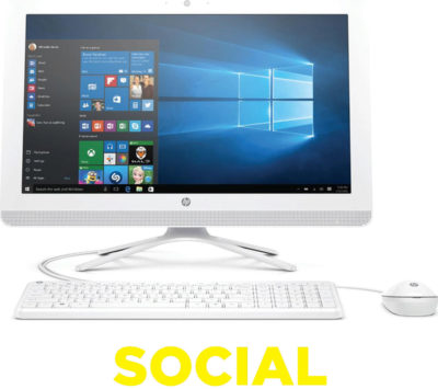 HP  22-b065na 21.5  Touchscreen All-in-One PC - White